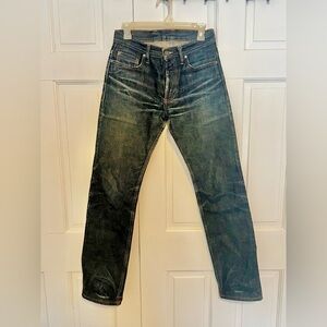 3sixteen SL-100xk Kibata Raw Denim Jeans 29 Made in USA Kuroki Mill